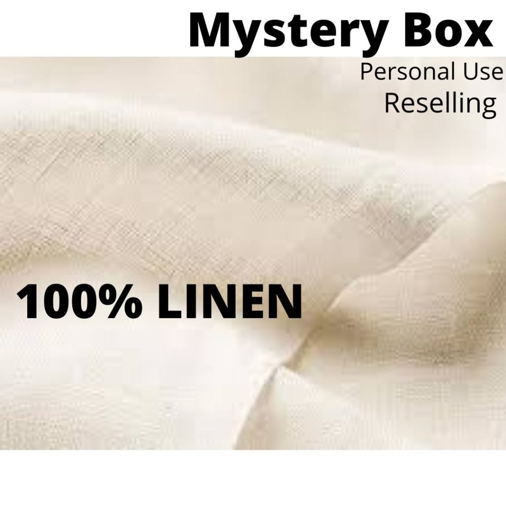 100% LINEN - Summer Mystery Box - 5 ITEMS - MULTIPLE BRANDS - MEN / WOMEN